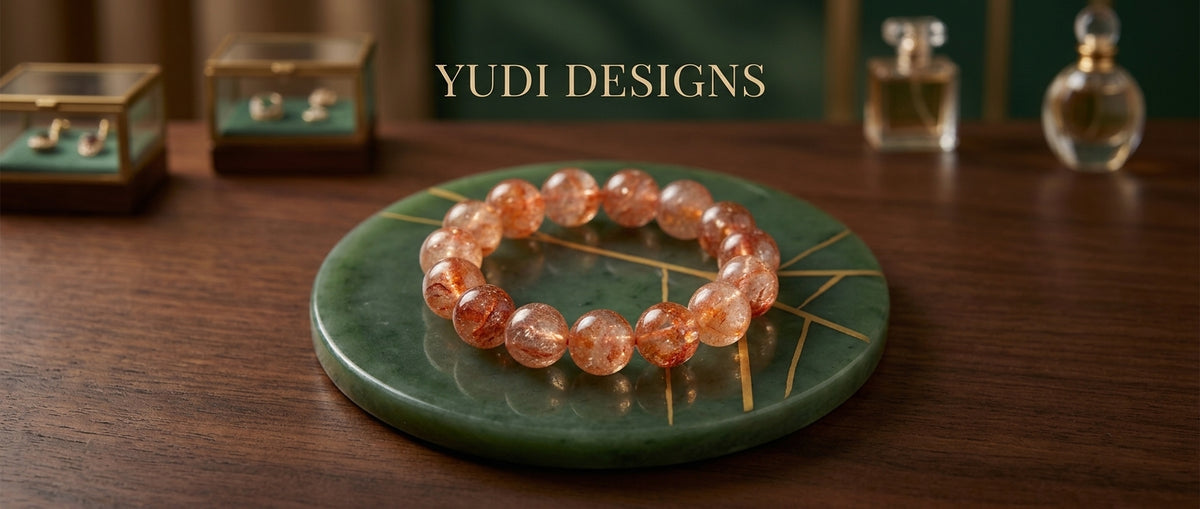 Eyes of Fire Tiger bracelet in a garden
